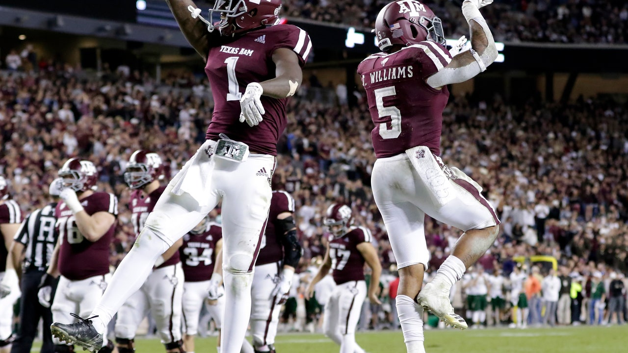 Williams scores 2 TDs as Aggies down UAB 41-20